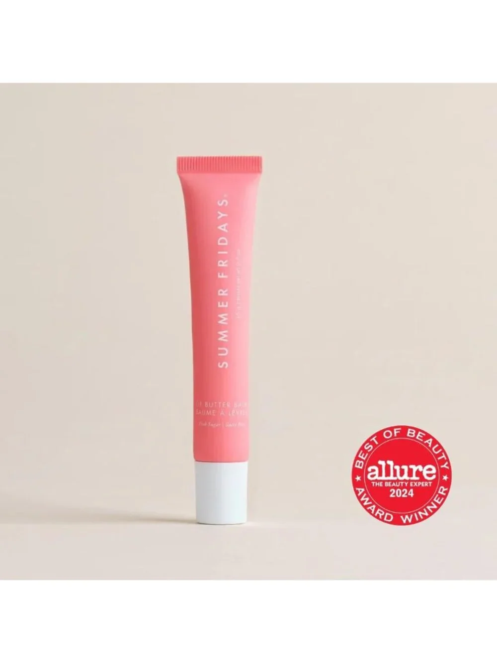 Moisturizing Lip Butter Balm - Vegan Lip Gloss for Shine & Color - Pink Sugar